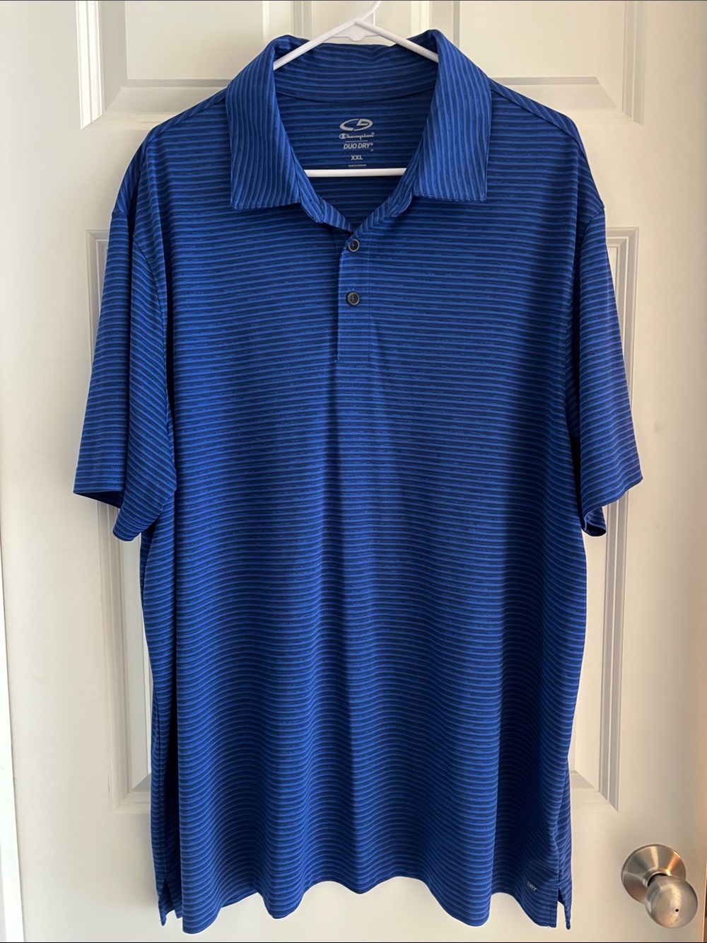 Champion Men’s Blue Striped Polo